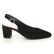 Gabor Slingback Shoes - Black Suede - 41.540.17 HELMSDALE