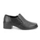 Gabor Comfort Slip On Shoes - Black leather - 04.443.27 HERTHA DOTS