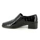 Gabor Comfort Slip On Shoes - Black croc - 04.443.97 HERTHA DOTS