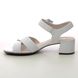 Gabor Heeled Sandals - WHITE LEATHER - 42.913.50 JAMMA