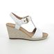 Gabor Wedge Sandals - White Leather - 62.824.60 KAREN