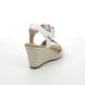 Gabor Wedge Sandals - White Leather - 62.824.60 KAREN