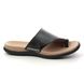 Gabor Toe Post Sandals - Black - 03.700.27 LANZAROTE
