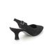 Gabor Slingback Shoes - Black Suede - 41.510.17 LINDY  KITTEN