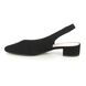 Gabor Slingback Shoes - Black Suede - 41.520.17 MACK
