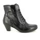 Gabor Heeled Boots - Black leather - 95.644.27 NATIONAL LACE