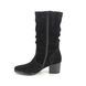 Gabor Mid Calf Boots - Black Suede - 32.894.47 RAMONA