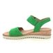 Gabor Wedge Sandals - Green Suede - 42.750.22 RAYNOR