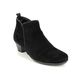 Gabor Ankle Boots - Black Suede - 95.603.17 TRUDY