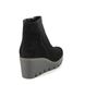 Gabor Wedge Boots - Black Suede - 94.780.17 UTOPIA YOSS
