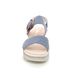 Gabor Wedge Sandals - Denim leather - 84.645.36 YEO