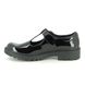Geox Girls School Shoes - Black patent - J8420E/C9999 CASEY T BAR