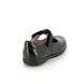 Geox Girls School Shoes - Black leather - J16FHB/C9999 NAIMARA B T BAR