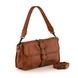 Gianni Conti Handbag - Tan Leather  - 4203487/25 STUDS EW SHOULD