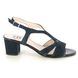 HB Shoes Heeled Sandals - Navy Suede - B74173 GIAPY STRAP 70