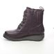 Heavenly Feet Lace Up Boots - Purple - 1510/88 JOURNEY
