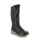 Heavenly Feet Mid Calf Boots - Black - 3005/34 LOMBARDY WEDGE