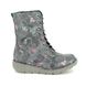 Heavenly Feet Lace Up Boots - Black floral - 0525/46 WALKER MARTINA
