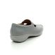Hotter Comfort Slip On Shoes - Grey leather - 9101/00 CALYPSO 91 E