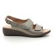 Hotter Comfortable Sandals - Pewter - 9103/51 ELBA E FIT