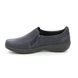 Hotter Comfort Slip On Shoes - Navy nubuck - 9902/80 EMBRACE WIDE