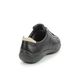 Hotter Lacing Shoes - Black leather - 7206/31 FEARNE WIDE DEW