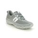 Hotter Lacing Shoes - Grey Suede - 10111/03 LEANNE 2 WIDE