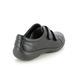 Hotter Comfort Slip On Shoes - Black leather - 13018/30 LEAP 2 EXTRA WIDE FIT