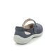 Hotter Mary Jane Shoes - Navy nubuck - 9904/70 QUAKE 2 WIDE