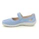Hotter Mary Jane Shoes - Blue nubuck - 9904/75 QUAKE 2 WIDE