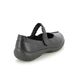 Hotter Mary Jane Shoes - Black leather - 11618/31 SHAKE 4 EXTRA WIDE FIT