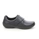 Hotter Comfort Slip On Shoes - Navy leather - 9511/71 SUGAR  2 WIDE