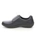 Hotter Comfort Slip On Shoes - Navy leather - 9511/71 SUGAR  2 WIDE