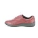 Hotter Lacing Shoes - Red leather - 1502/81 TONE 2 WIDE FIT