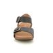 Hotter Comfortable Sandals - Black leather - 20214/30 TOURIST 2 WIDE