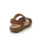 Hotter Comfortable Sandals - Tan Leather - 20211/20 TOURIST 2 WIDE