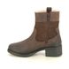 Hush Puppies Ankle Boots - Brown leather - 35660-66521 SASKIA TEX