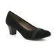Jana Heeled Shoes - Black suede - 22474/20/001 ABURA H FIT