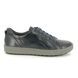 Jana Lacing Shoes - Navy leather - 23601/23805 SITANE H FIT