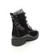 Jana Lace Up Boots - Black patent - 25264/27018 SUNALKIRK WIDE