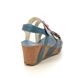 Laura Vita Wedge Sandals - Blue - 4004/74 JACPONO 67