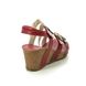 Laura Vita Wedge Sandals - Red leather - 4004/80 JACPONO 67