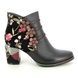 Laura Vita Heeled Boots - Black floral - 5195/46 MAEVAO 0123