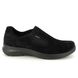 Legero Comfort Slip On Shoes - Black Suede - 2009568/0000 SOFT SHOE GTX