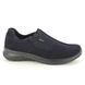 Legero Comfort Slip On Shoes - Navy Suede - 09568/80 SOFT SHOE GTX