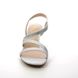Lotus Heeled Sandals - Silver - ULS377/00 BERNADETTE