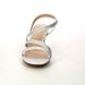 Lotus Heeled Sandals - Silver - ULS377/00 BERNADETTE