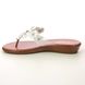 Lotus Toe Post Sandals - White - ULP235/60 BRITTANY
