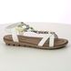 Lotus Flat Sandals - White multi - ULP278/65 CLARIBEL BETTINA