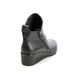 Lotus Wedge Boots - Black leather - ULB299/31 CORDELIA CERASO